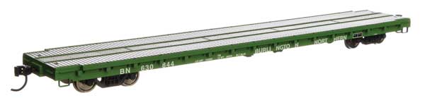 WalthersMainline 60' Pullman-Standard Flatcar - Ready to Run -- Burlington Northern #630844 - 910-5390