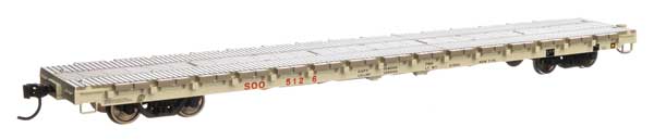 WalthersMainline 60' Pullman-Standard Flatcar - Ready to Run -- Soo Line #5126 - 910-5409
