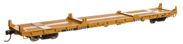 WalthersMainline 60' Pullman-Standard Flatcar - Ready to Run -- TTX - VTTX #92324 (yellow, black and white TTX logo) - 910-5421