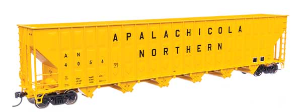 WalthersMainline HO Greenville 7,000 Cubic Foot Wood Chip Hopper - Ready to Run -- Apalachicola Northern #4054