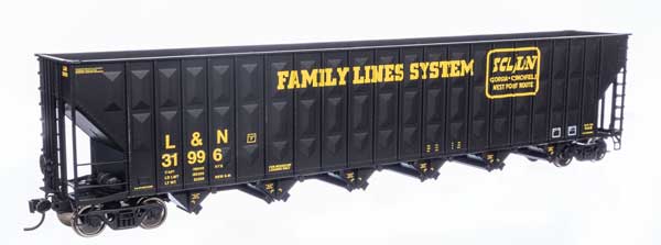 WalthersMainline HO Greenville 7,000 Cubic Foot Wood Chip Hopper - Ready to Run -- Louisville & Nashville #31996