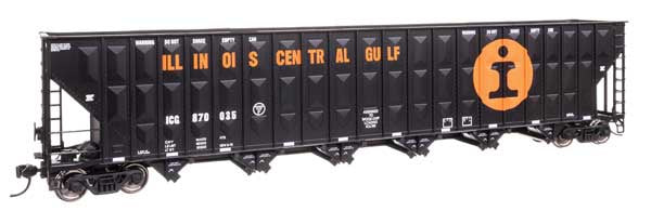 WalthersMainline HO 73' Greenville 7,000 Cubic Foot Wood Chip Hopper - Ready to Run -- Illinois Central Gulf #870035