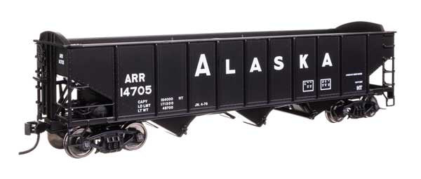 WalthersMainline HO 70-Ton AAR 3-Bay Open Hopper - Ready to Run -- Alaska (ARR) #14705