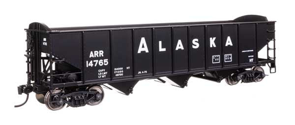 WalthersMainline HO 70-Ton AAR 3-Bay Open Hopper - Ready to Run -- Alaska (ARR) #14765