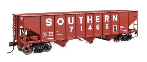 WalthersMainline HO 70-Ton AAR 3-Bay Open Hopper - Ready to Run -- Southern (SOU) #71465