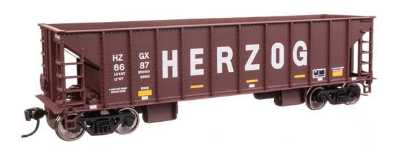 WalthersMainline HO 41' Ballast Hopper  - Ready to Run -- Herzog #6687