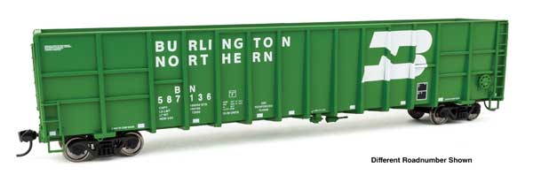 WalthersMainline HO 61' Wood Chip Gondola - Ready To Run -- Burlington Northern #587155