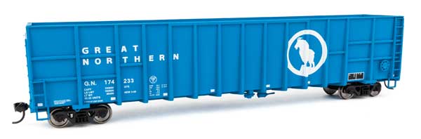 WalthersMainline HO 61' Wood Chip Gondola - Ready To Run -- Great Northern #174233