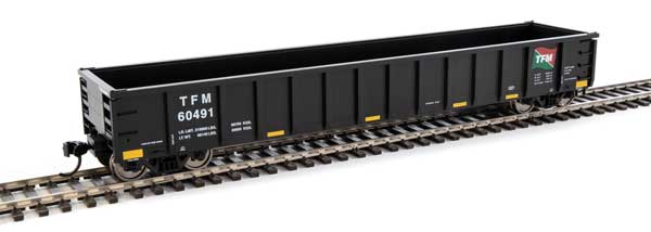 Walthers Mainline 53' Railgon Gondola - Ready To Run -- Transportacion Ferroviaria Mexicana #60491 - 910-6313