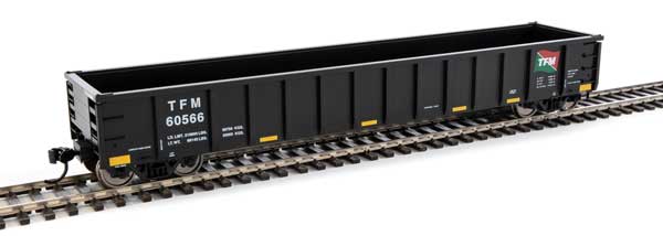 Walthers Mainline 53' Railgon Gondola - Ready To Run -- Transportacion Ferroviaria Mexicana #60566 - 910-6314