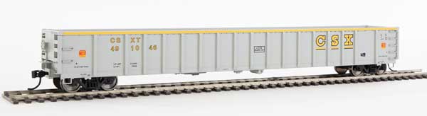 Walthers Mainline 68' Railgon Gondola - Ready To Run -- CSXT #491046 - 910-6415