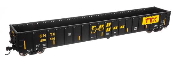 Walthers Mainline 68' Railgon Gondola - Ready To Run -- Railgon GNTX #290136 - 910-6451
