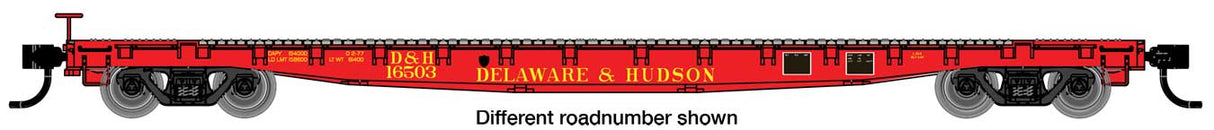 Walthers Mainline 53'  GSC Flatcar - Ready to Run -- Delaware & Hudson #16507