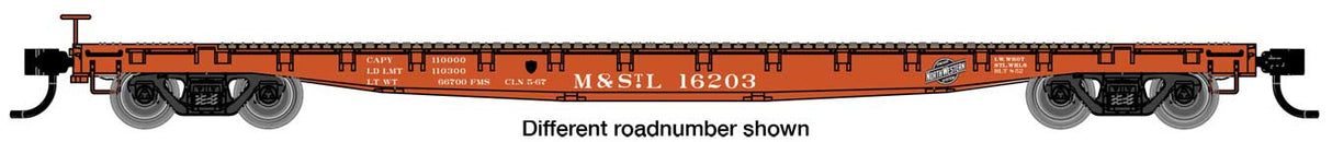 Walthers Mainline 53'  GSC Flatcar - Ready to Run -- Minneapolis & St. Louis #16237