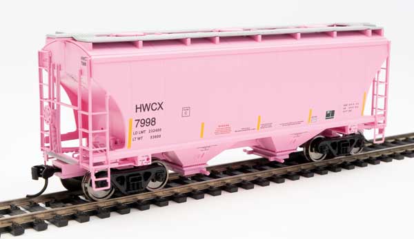 Walthers Mainline 39' Trinity 3281 2-Bay Covered Hopper - Ready to Run -- Halliburton HWCX #7998 - 910-7584