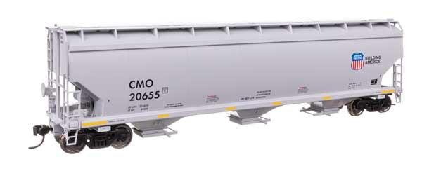 WalthersMainline HO 60' NSC 5150 3-Bay Covered Hopper - Ready to Run -- Union Pacific (UP) #20655