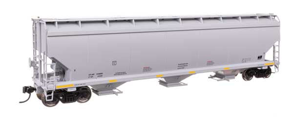 WalthersMainline 60' NSC 5150 3-Bay Covered Hopper - Ready to Run -- Data Only (gray)