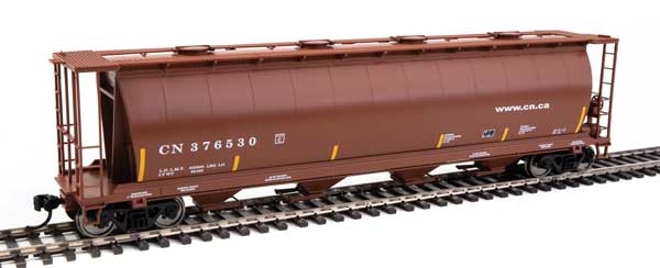 Walthers Mainline 59' Cylindrical Hopper - Ready to Run -- Canadian National #376530 - 910-7837