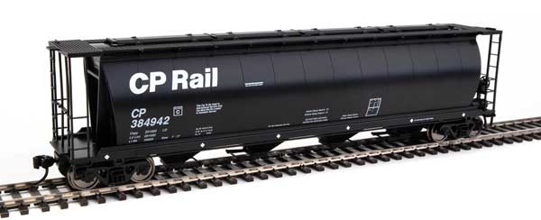 Walthers Mainline 59' Cylindrical Hopper - Ready to Run -- Canadian Pacific #384942 - 910-7842