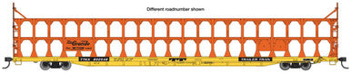 Walthers Mainline HO 89' Flatcar w/Tri-Level Open Auto Rack - Ready to Run -- Denver & Rio Grande Western(TM) #802868