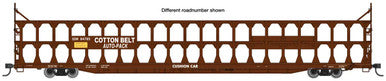 Walthers Mainline HO 89' Flatcar w/Tri-Level Open Auto Rack - Ready to Run -- Southern Pacific(TM) Rack St. Louis Southwestern(TM) Flatcar #84808