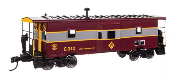 WalthersMainline HO International  Bay Window Caboose - Ready to Run -- Erie Lackawanna (EL) #C312