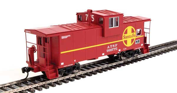 Walthers Mainline International Extended Wide-Vision Caboose - Ready to Run -- Santa Fe #999775 - 910-8708