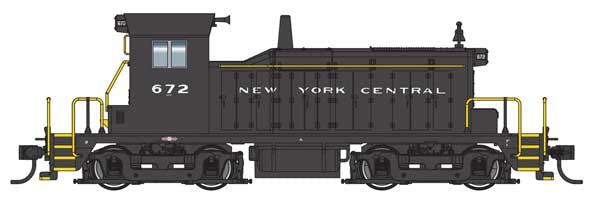 WalthersMainline HO EMD SW1 - Standard DC -- New York Central (NYC) #672