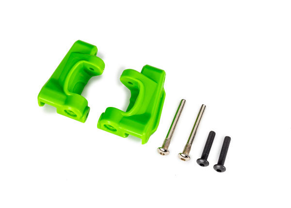Traxxas 9135-GRN CASTER BLOCKS Green Left & Right