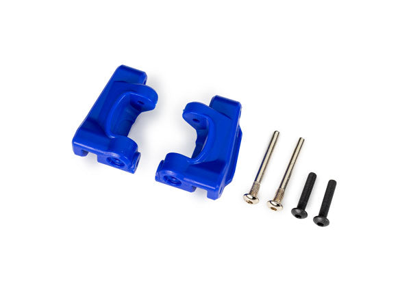 Traxxas 9136-BLUE CASTER BLOCKS - Blue Left & Right