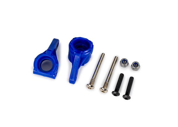Traxxas 9137-BLUE Steering BLOCKS - Blue Left & Right