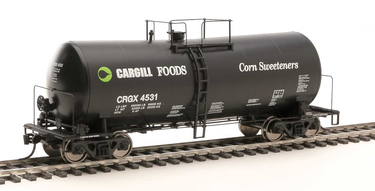 WalthersProto 40' UTLX 16,000-Gallon Funnel-Flow Tank Car - Ready to Run. -- Cargill Corn Sweetener CRGX #4531 - 920-100146