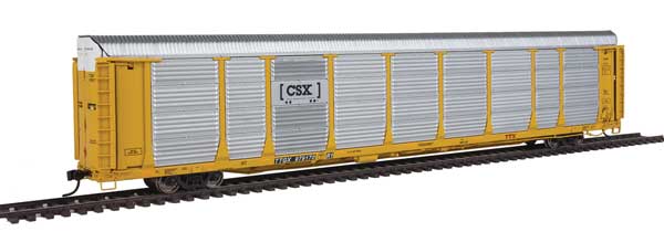 WalthersProto 89' Thrall Bi-Level Auto Carrier - Ready To Run -- CSX Rack #B-6560, TTGX Flatcar #979170 - 920-101355
