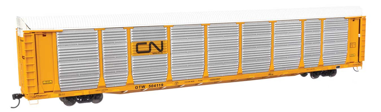 89' Thrall Bi-Level Auto Carrier - Ready To Run -- Canadian National GTW #504119