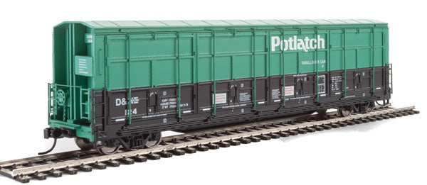 WalthersProto 56' Thrall All-Door Boxcar - Ready to Run -- Potlatch #124 (2-Tone Green) - 920-101932