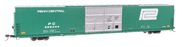 WalthersProto 86' Pullman-Standard Double-Door Hi-Cube Boxcar - Ready to Run -- Penn Central #295444