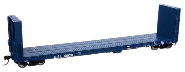 Walthers Mainline 50'  CC&F Bulkhead Flatcar - Ready to Run -- Montana Rail Link #61028