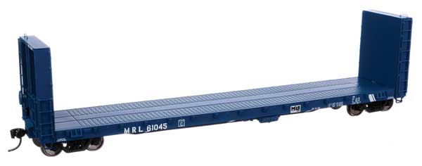 Walthers Mainline 50'  CC&F Bulkhead Flatcar - Ready to Run -- Montana Rail Link #61045