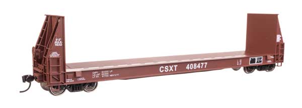 WalthersProto HO  50' Sieco Pulpwood Flatcar - Ready to Run -- CSX #408477
