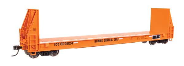WalthersProto HO  50' Sieco Pulpwood Flatcar - Ready to Run -- Illinois Central Gulf #822624