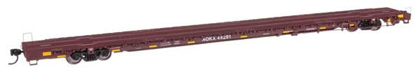 WalthersProto HO 89' Greenbrier TTX 110-Ton Flatcar - Ready to Run -- Greenbrier Management Services AOKX #44291