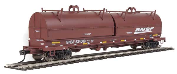 WalthersProto 50' Evans Cushion Coil Car - Ready to Run -- BNSF Railway #534000 (Round Hood, Boxcar Red, Wedge Logo) - 920-105236