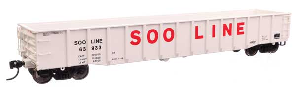 WalthersProto HO 53' Thrall Gondola - Ready to Run -- Soo Line #63933