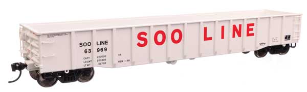 WalthersProto HO 53' Thrall Gondola - Ready to Run -- Soo Line #63969