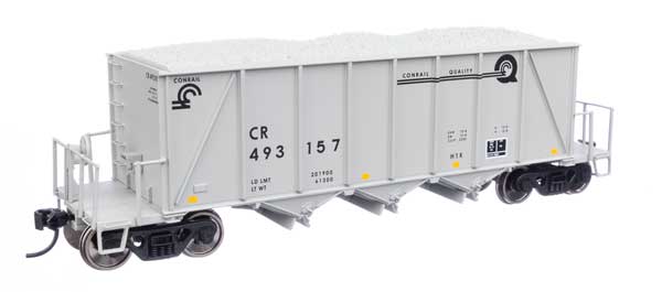 WalthersProto 40' Ortner 100-Ton Open Aggregate Hopper - Ready to Run -- Conrail #493157