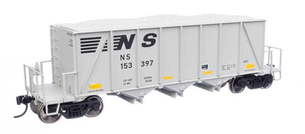 WalthersProto 40' Ortner 100-Ton Open Aggregate Hopper - Ready to Run -- Nofolk Southern #153397