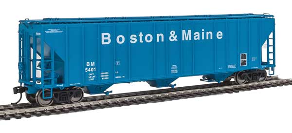 WalthersProto 55' Evans 4780 Covered Hopper - Ready To Run -- Boston & Maine #5412 - 920-106156
