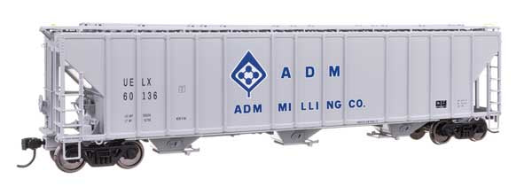 WalthersProto HO 55' Evans 4780 Covered Hopper - Ready To Run -- ADM-Milling UELX #60136