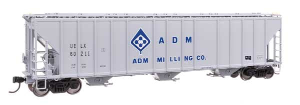 WalthersProto HO 55' Evans 4780 Covered Hopper - Ready To Run -- ADM-Milling UELX #60211