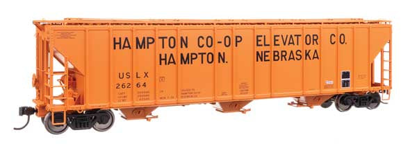 WalthersProto HO 55' Evans 4780 Covered Hopper - Ready To Run -- Hampton Co-op USLX #26264